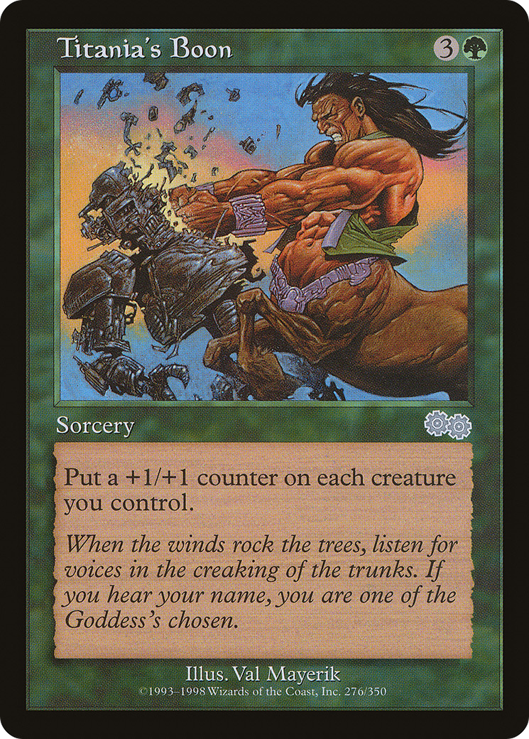 Titania's Boon [Urza's Saga] | Silver Goblin