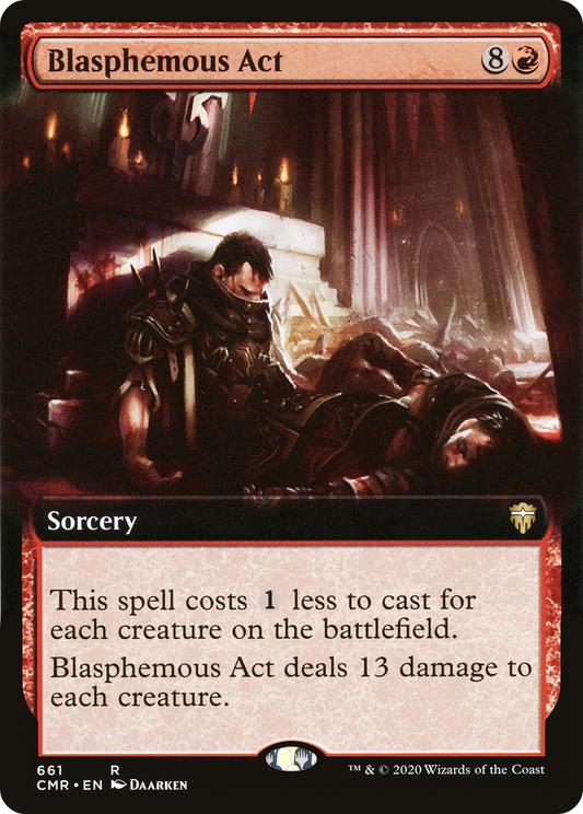 Blasphemous Act (Extended Art) [Commander Legends] Foil