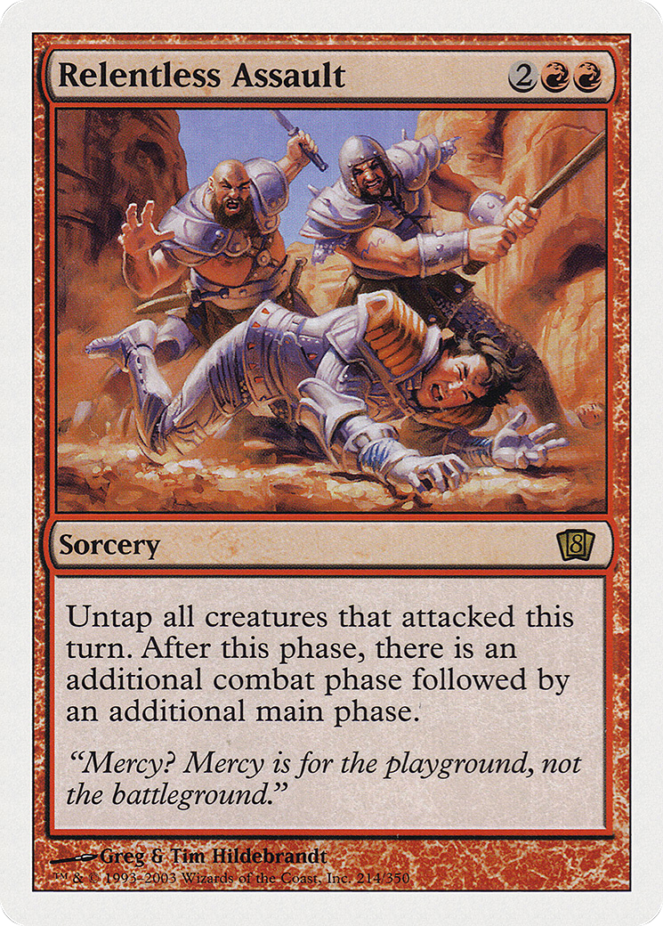 Relentless Assault (214) Foil - Eighth Edition