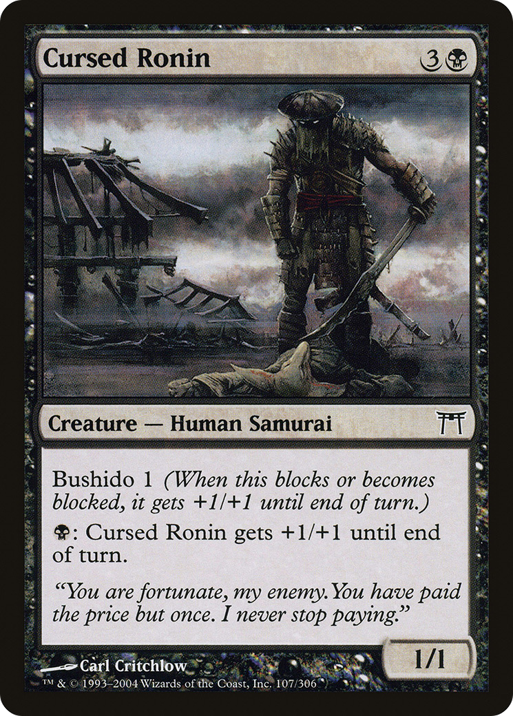 Cursed Ronin [Champions of Kamigawa] Foil