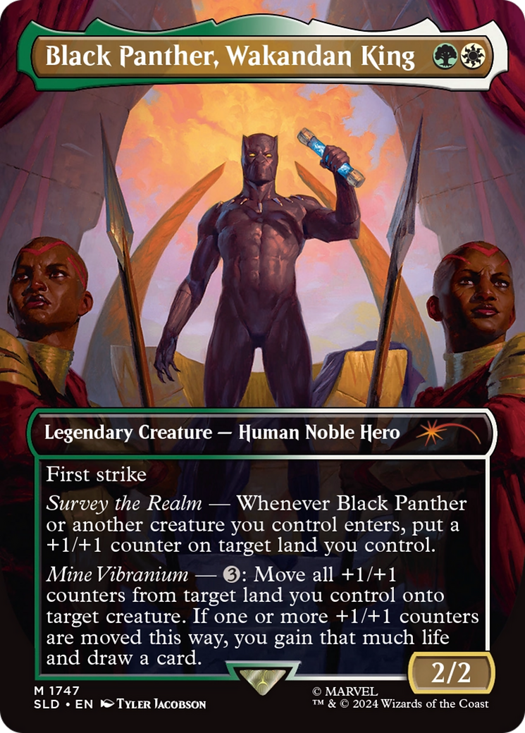 Black Panther, Wakandan King (Rainbow Foil) [Secret Lair Drop Series] | Silver Goblin