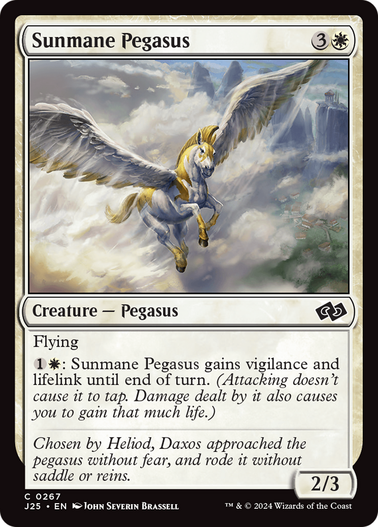 Sunmane Pegasus [Foundations Jumpstart] | Silver Goblin