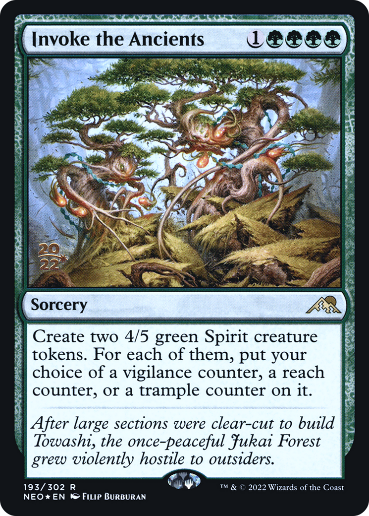 Invoke the Ancients [Kamigawa: Neon Dynasty Prerelease Promos]