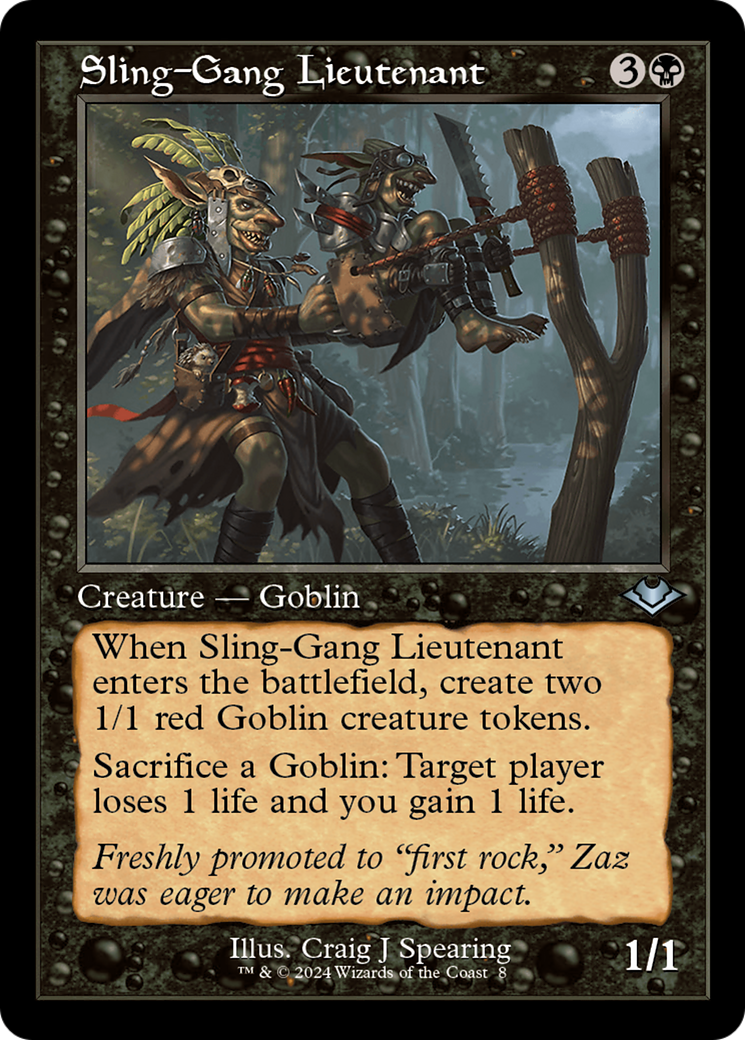 Sling-Gang Lieutenant (Retro) [Modern Horizons] | Silver Goblin