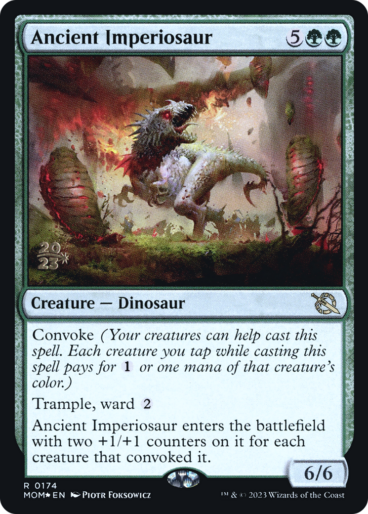 Ancient Imperiosaur [March of the Machine Prerelease Promos] | Silver Goblin