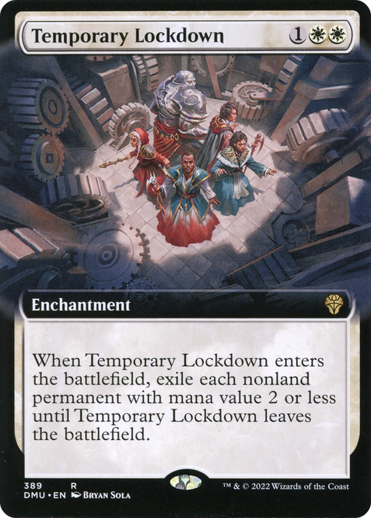Temporary Lockdown (Extended Art) [Dominaria United] Foil
