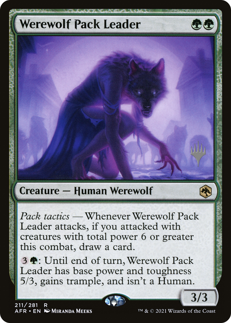 Werewolf Pack Leader (Promo Pack) [Dungeons & Dragons: Adventures in the Forgotten Realms Promos] | Silver Goblin