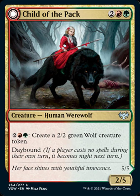 Child of the Pack // Savage Packmate [Innistrad: Crimson Vow] Foil