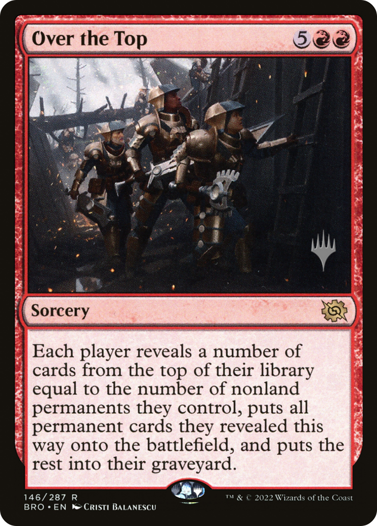 Over the Top (Promo Pack) [The Brothers' War Promos]