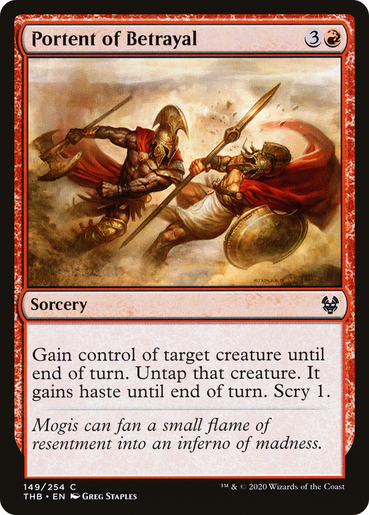 Portent of Betrayal [Theros Beyond Death] Foil