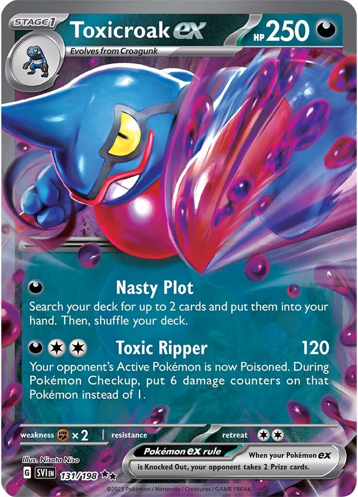 Toxicroak ex (131/198) [Scarlet & Violet: Base Set] | Silver Goblin