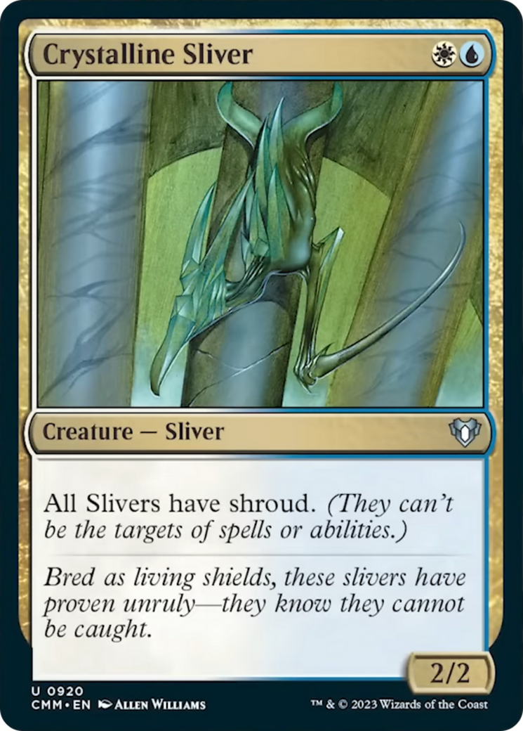 Crystalline Sliver [Commander Masters] | Silver Goblin