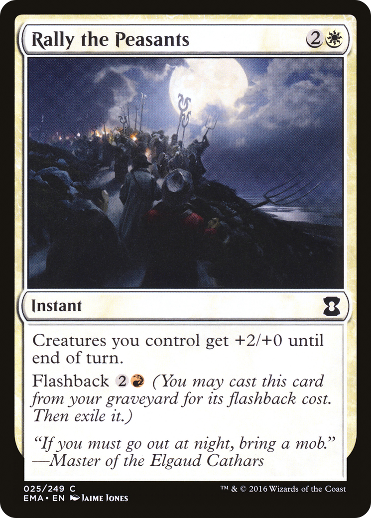 Rally the Peasants (025) Foil - Eternal Masters