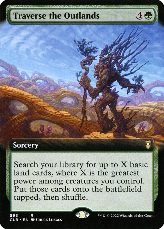 Traverse the Outlands (Extended Art) [Commander Legends: Battle for Baldur's Gate]