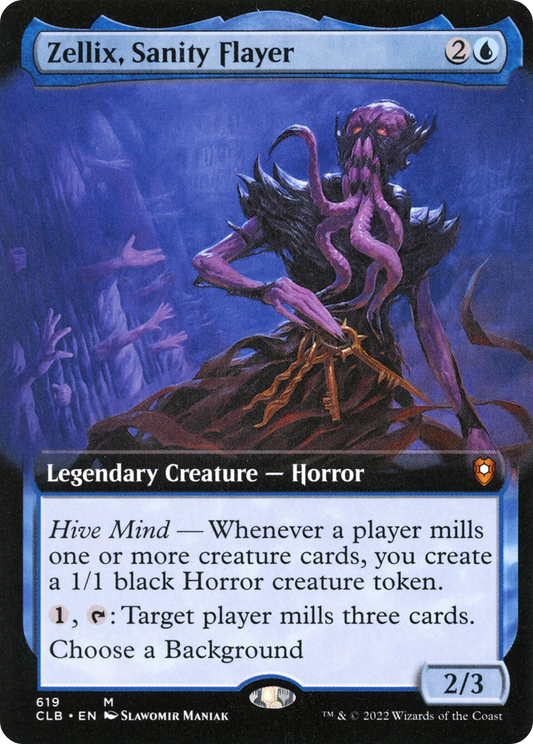 Zellix, Sanity Flayer (Extended Art) [Commander Legends: Battle for Baldur's Gate] Foil