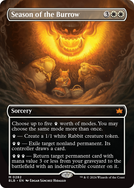 Season of the Burrow: (Showcase)(Borderless) (282)