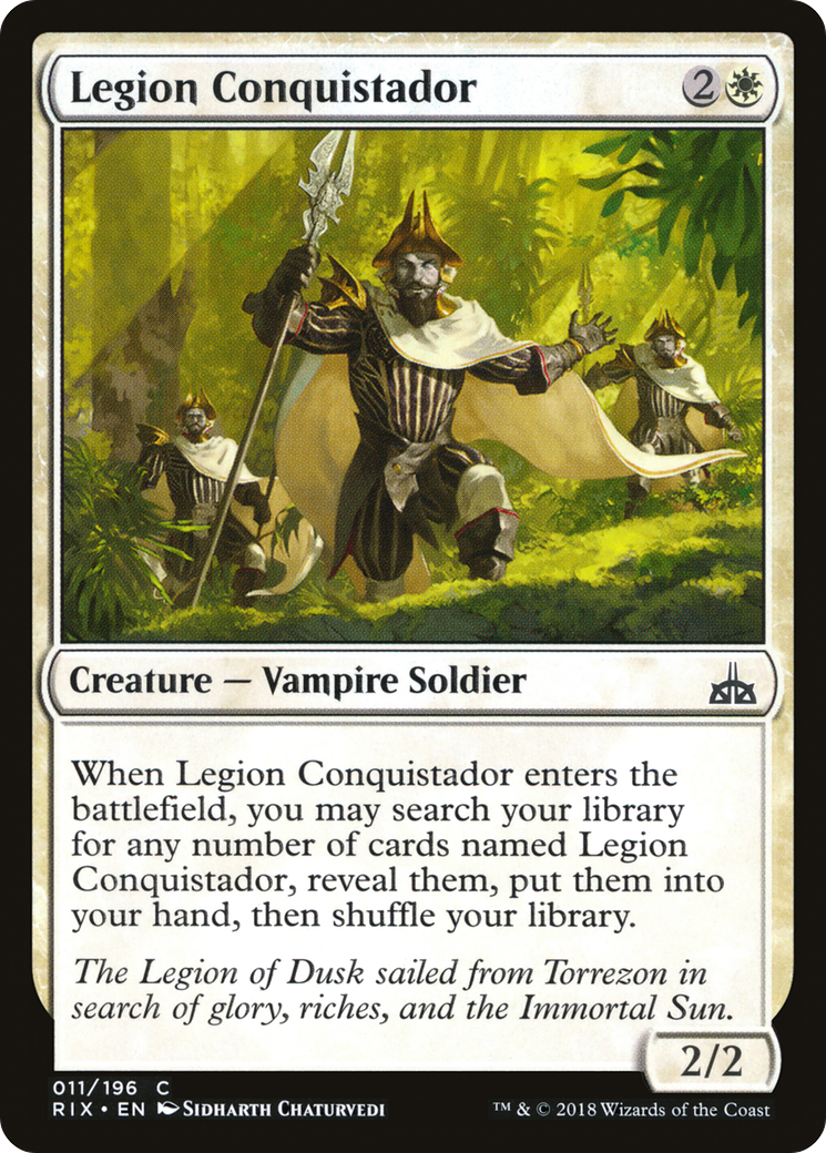 Legion Conquistador [Rivals of Ixalan] | Silver Goblin