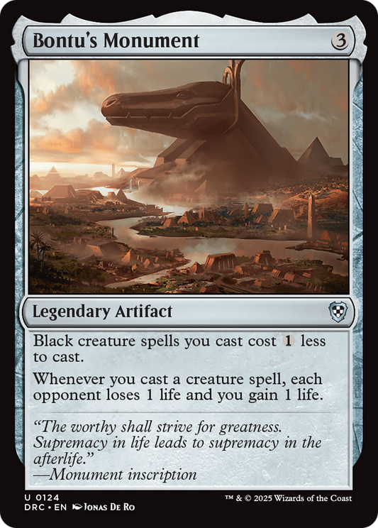 Bontu's Monument (124) - Commander: Aetherdrift