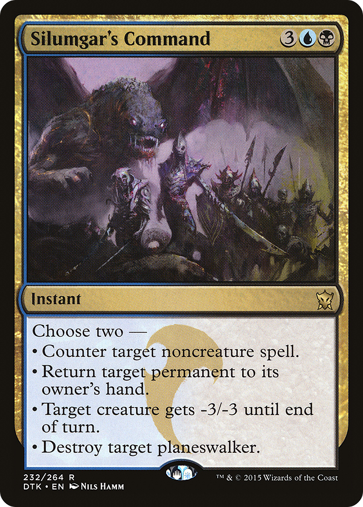 Silumgar's Command [Dragons of Tarkir] Foil
