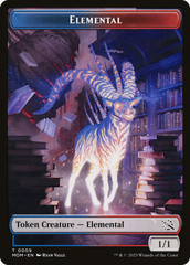 Elemental (09) // Dinosaur Double-Sided Token [March of the Machine Tokens] | Silver Goblin