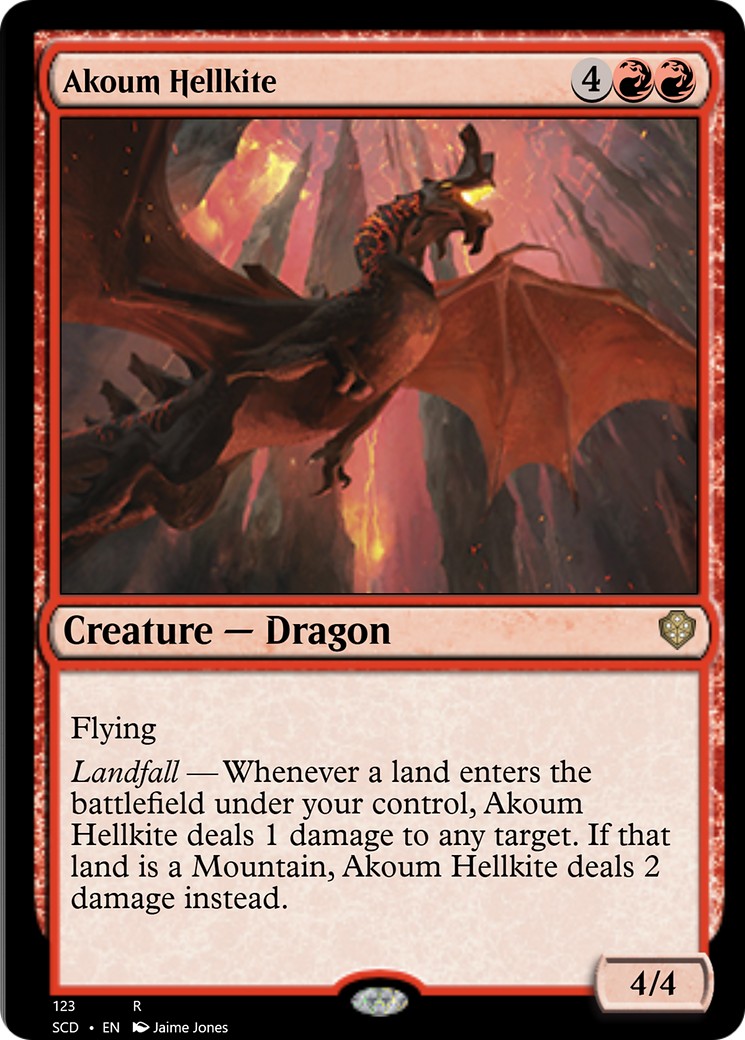 Akoum Hellkite [Starter Commander Decks] | Silver Goblin