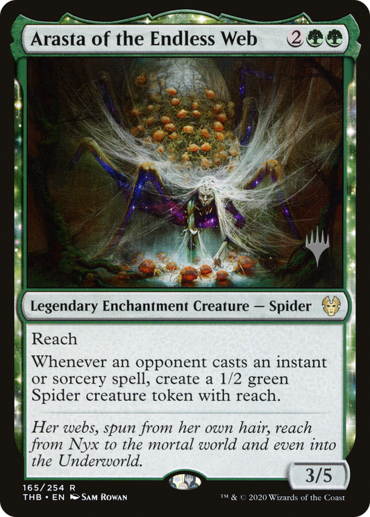 Arasta of the Endless Web (Promo Pack) [Theros Beyond Death Promos] Foil
