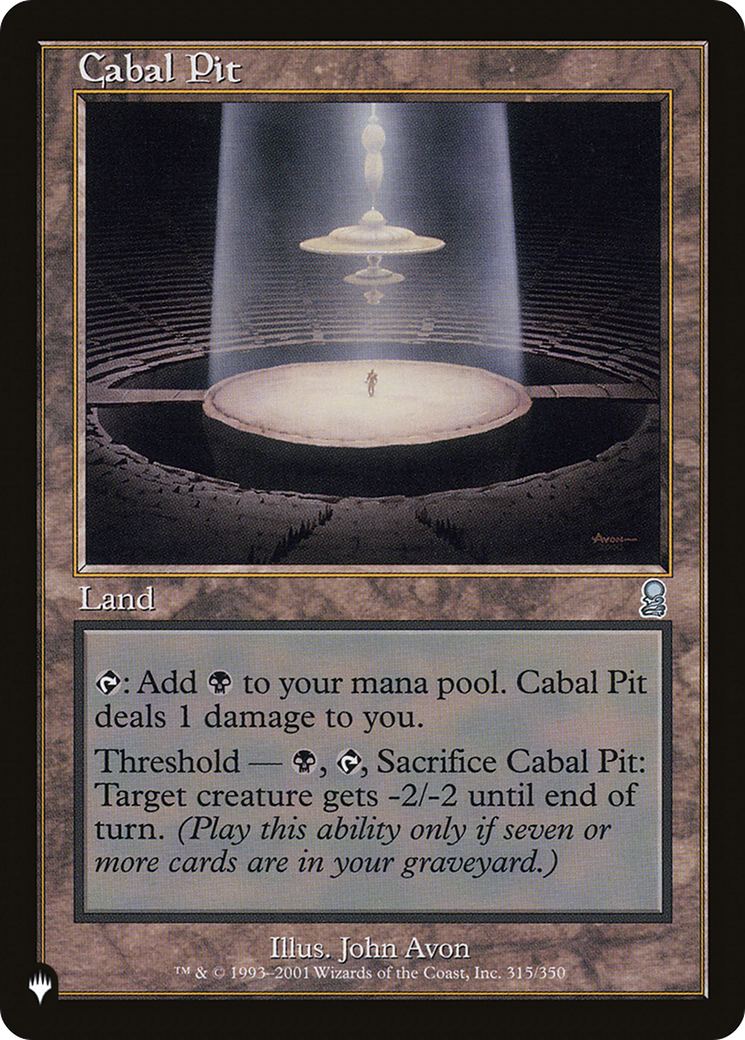 Cabal Pit [The List Reprints] | Silver Goblin