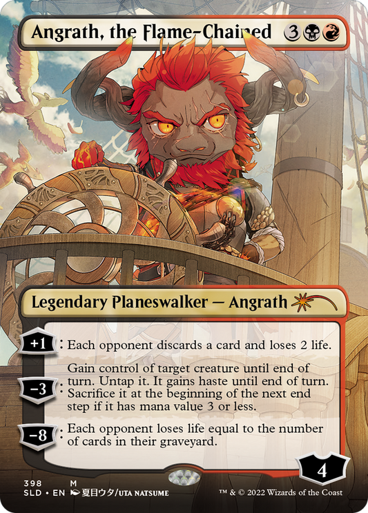 Angrath, the Flame-Chained (Borderless) [Secret Lair Drop Series] Foil