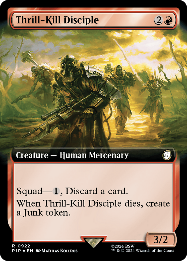 Thrill-Kill Disciple (Extended Art) (Surge Foil) [Fallout] | Silver Goblin