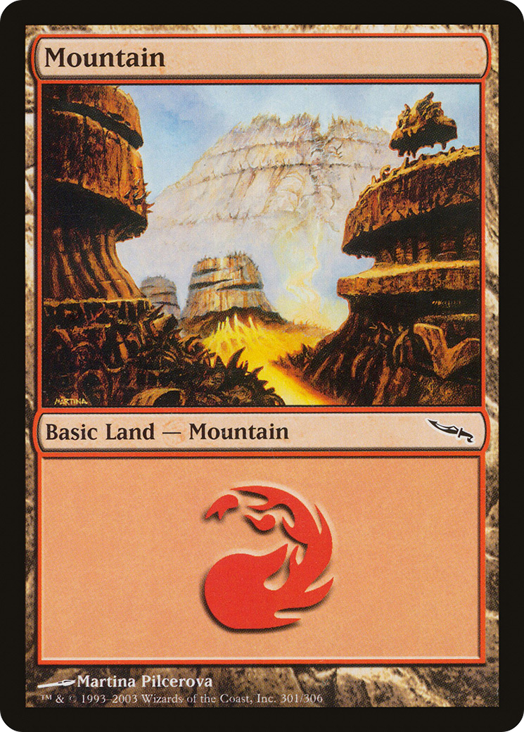Mountain (301) [Mirrodin] Foil