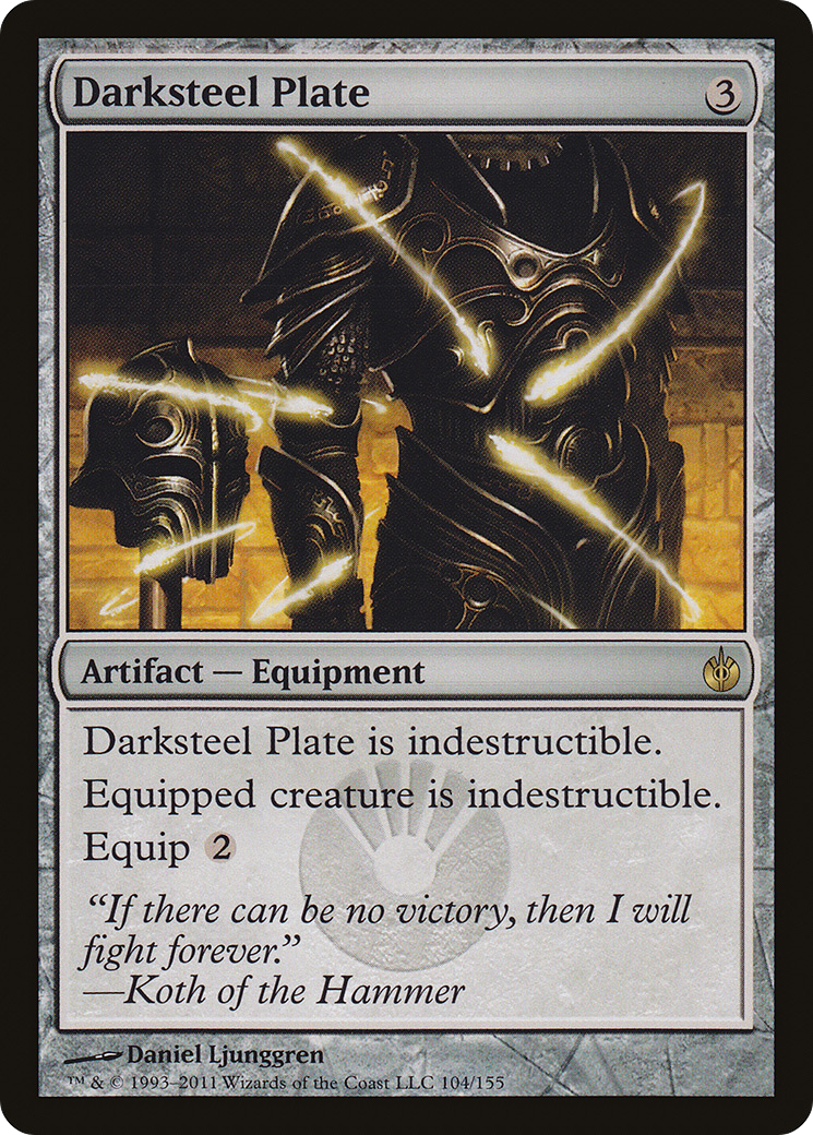 Darksteel Plate [Mirrodin Besieged] | Silver Goblin