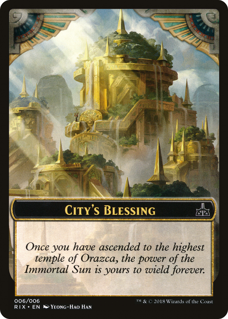 City's Blessing [Rivals of Ixalan Tokens] | Silver Goblin