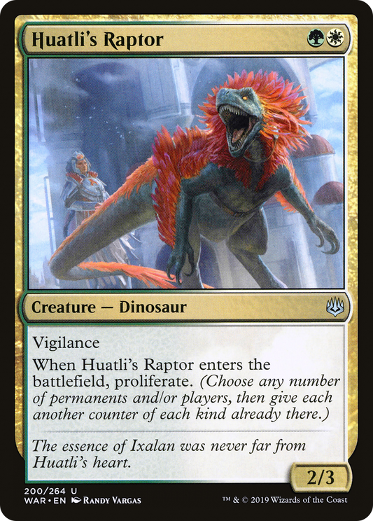 Huatli's Raptor [War of the Spark] Foil