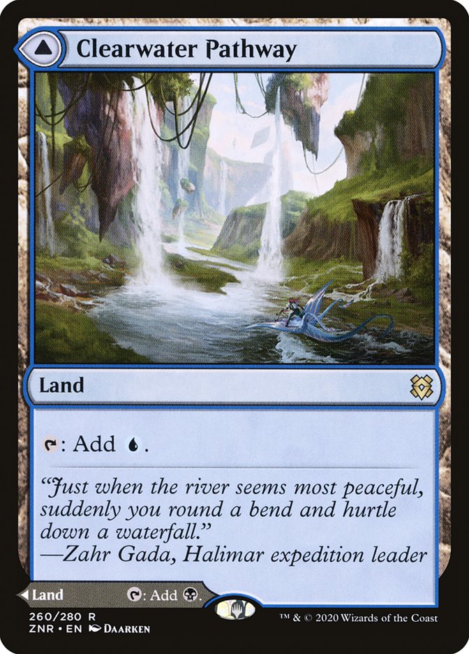 Clearwater Pathway // Murkwater Pathway [Zendikar Rising] Foil