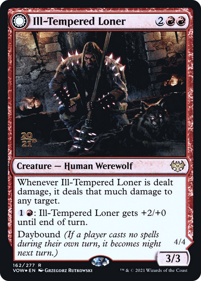 Ill-Tempered Loner // Howlpack Avenger [Innistrad: Crimson Vow Prerelease Promos]