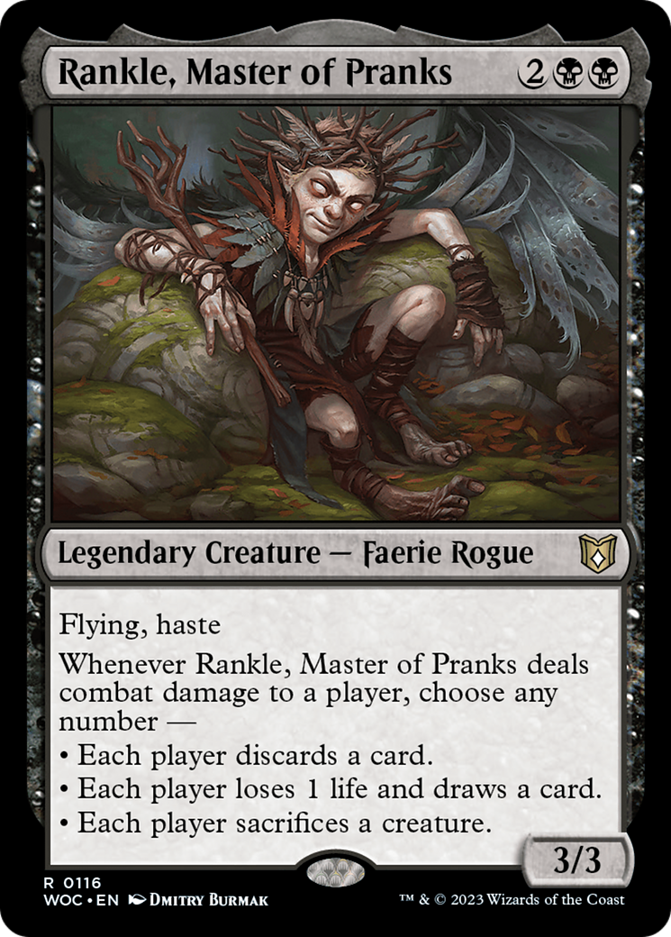 Rankle, Master of Pranks [Wilds of Eldraine Commander] | Silver Goblin