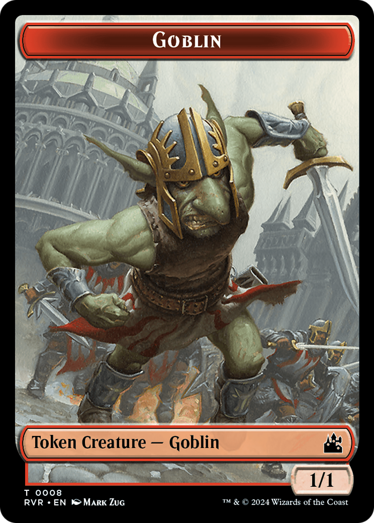 Goblin (0008) // Sphinx Double-Sided Token [Ravnica Remastered Tokens] | Silver Goblin