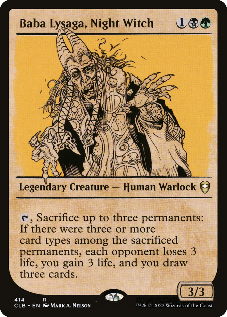 Baba Lysaga, Night Witch (Showcase) (414) - Commander Legends: Battle for Baldur's Gate Foil