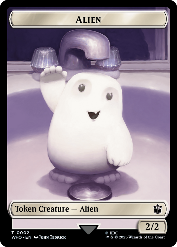 Alien // Treasure (0031) Double-Sided Token [Doctor Who Tokens] | Silver Goblin