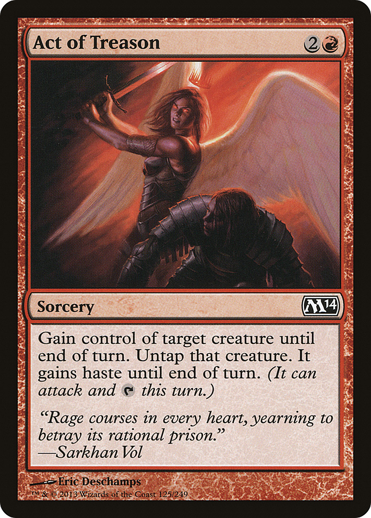 Act of Treason [Magic 2014] Foil
