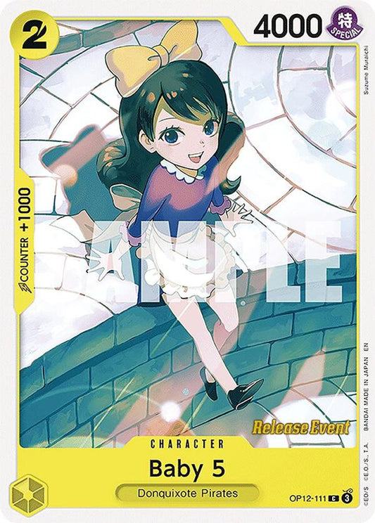 Baby 5 (OP12-111) Release Event Cards