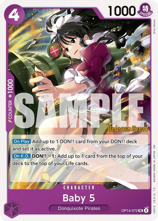 Baby 5 (OP14-072) Release Event Cards