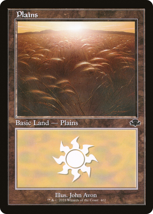 Plains (402) (Retro) [Dominaria Remastered] Foil