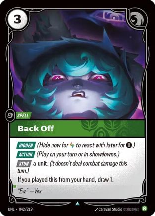 Back Off (042) Foil - Unleashed