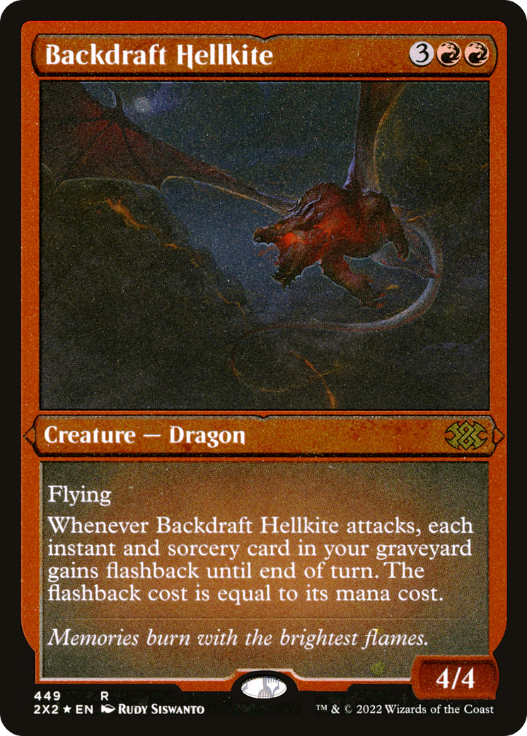 Backdraft Hellkite (449) Etched Foil - Double Masters 2022
