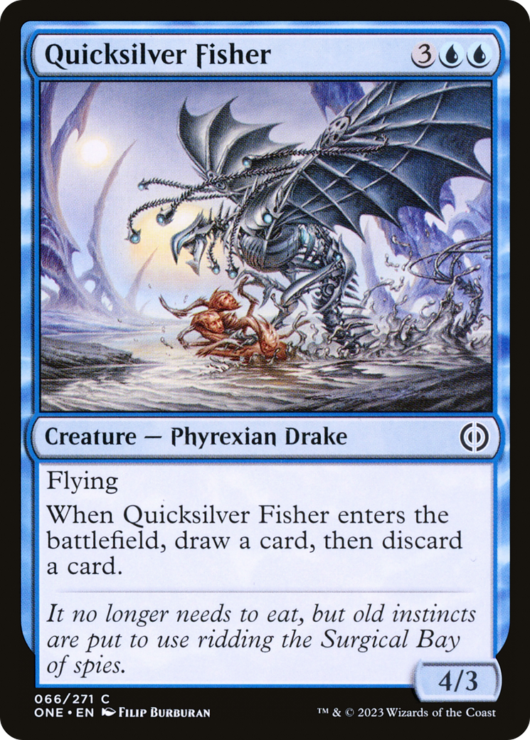 Quicksilver Fisher [Phyrexia: All Will Be One] Foil