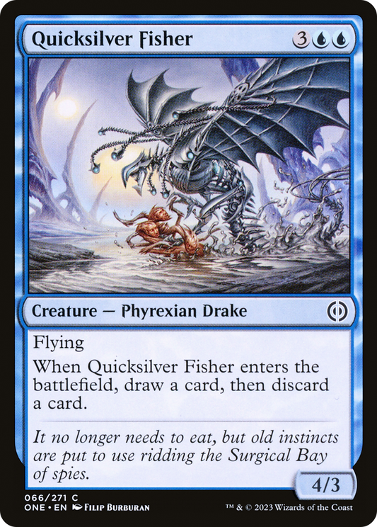 Quicksilver Fisher [Phyrexia: All Will Be One] Foil