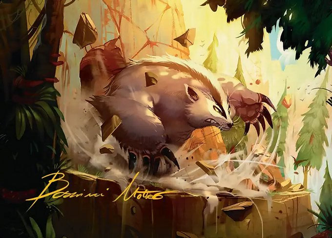 Badgermole (012s) Gold-Stamped - Art Series: Avatar: The Last Airbender