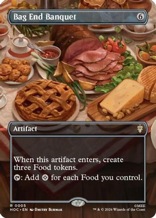 Bag End Banquet (Scene Borderless) (005) Foil - The Hobbit: Eternal-Legal