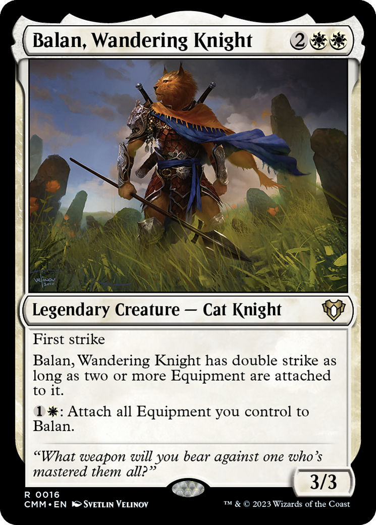 Balan, Wandering Knight (016) Foil - Commander Masters